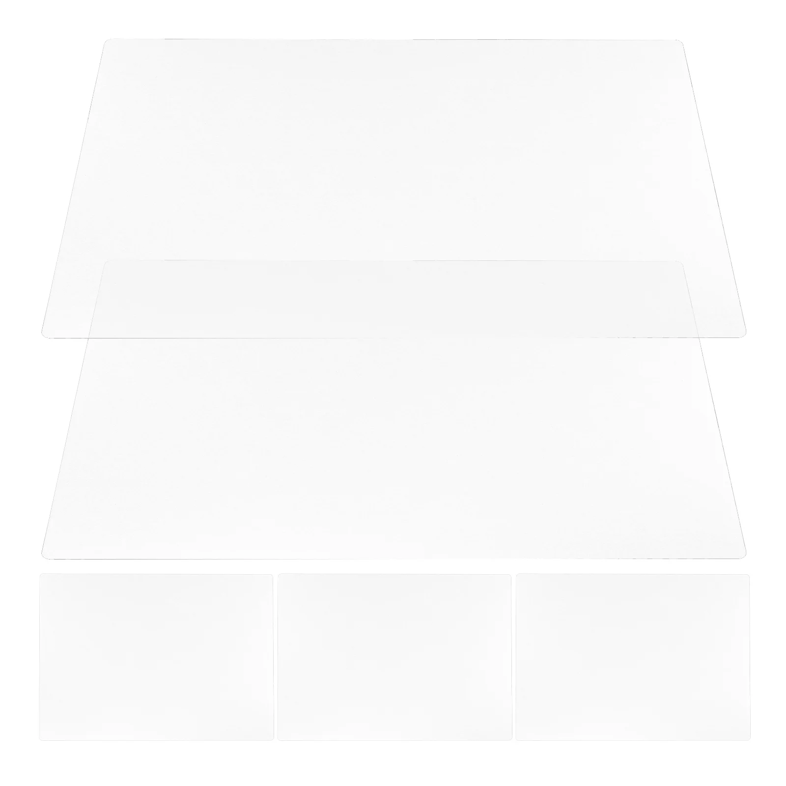 Desk Writing Pad A3 Transparent Plastic Board for Office School Use Anti-Slip Writing Surface Multi-Purpose Study