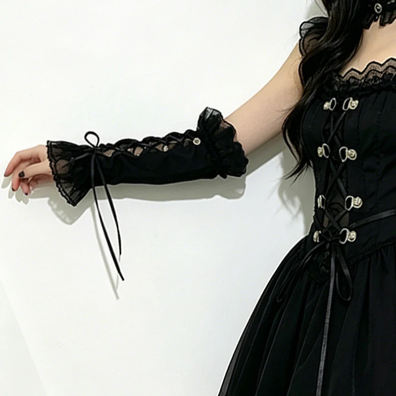 女性ゴシックパンク黒アームウォーマー-y2k-ガール原宿ファッションアウトスリーブコスプレダンスパーティーストリートウェア-1-ペア-2026-秋