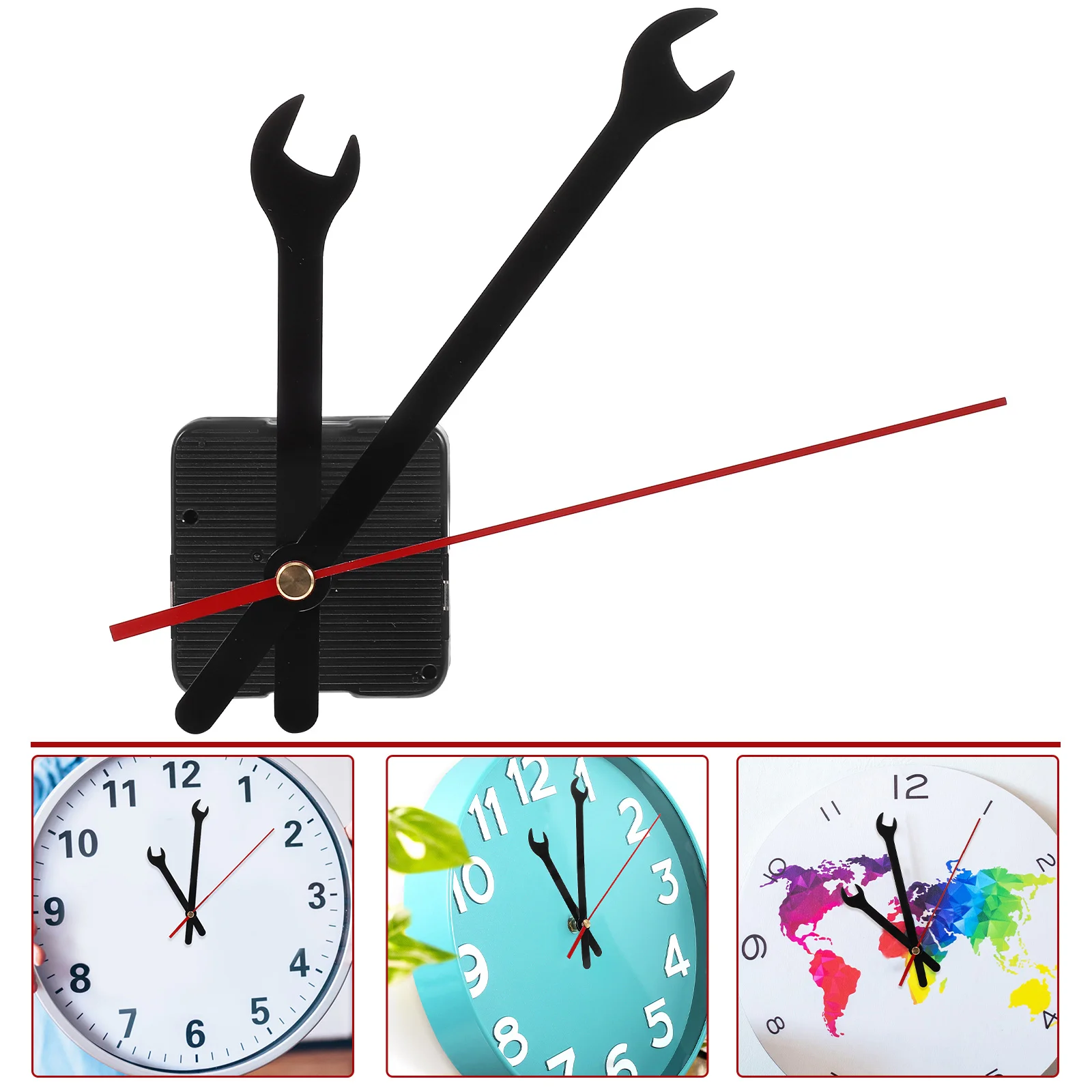 

Repair Wall Clock Movement Clocks Quartz Replacement Plastic Hand Wrench Repairing