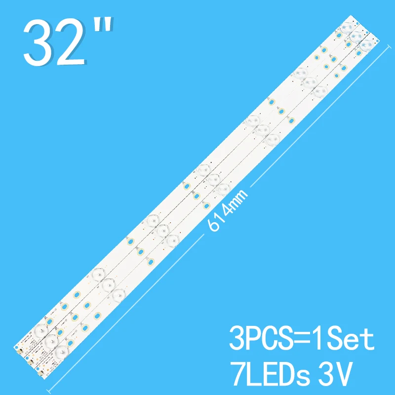 New 3PCS/lot 7LEDs 3V For 32