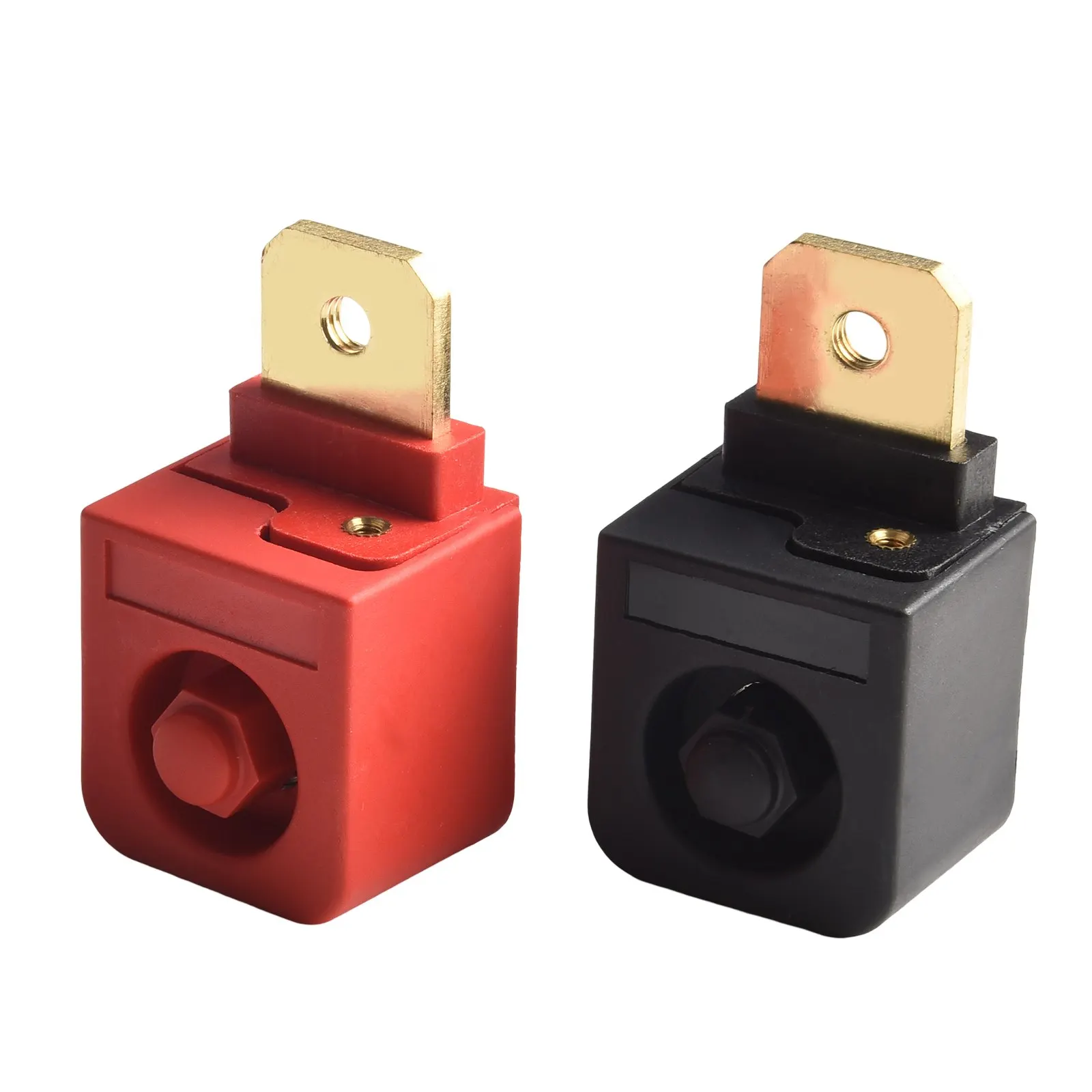 130A Terminal Block Battery Binding Post สําหรับโครงการไฟฟ้าภายในบ้าน 130A ความจุปัจจุบันทองเหลืองและวัสดุ PBT