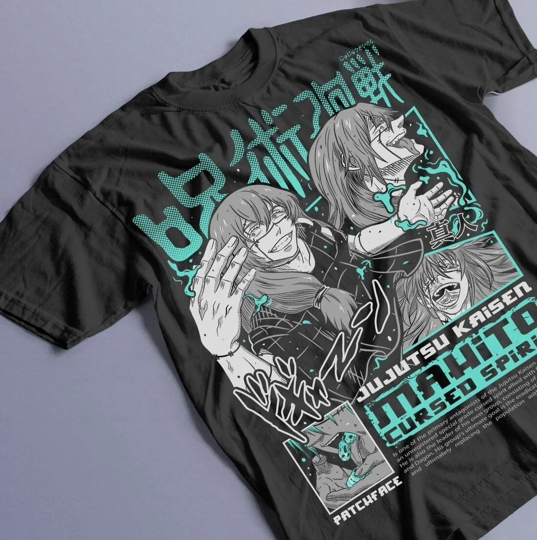 2026 Sommer Jujutsu Kaisen Anime Mahito Bedrucktes Lockeres Kurzarm-T-Shirt aus Reiner Baumwolle für Kinder Trendiges Unisex Casual Y2k