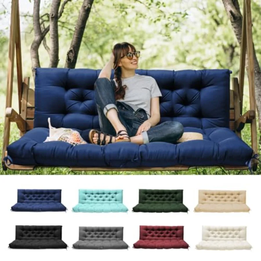 

Подушки для садовых качелей с подголовником, водонепроницаемые, для уличной мебели, 2-3-местные, для уличных качелей B