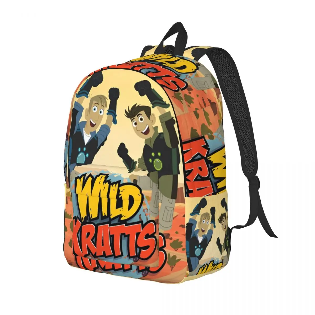 Wild Kratts Anime (1) Classical Backpack Sports High School Business Daypack for Men Women Laptop Canvas Bags