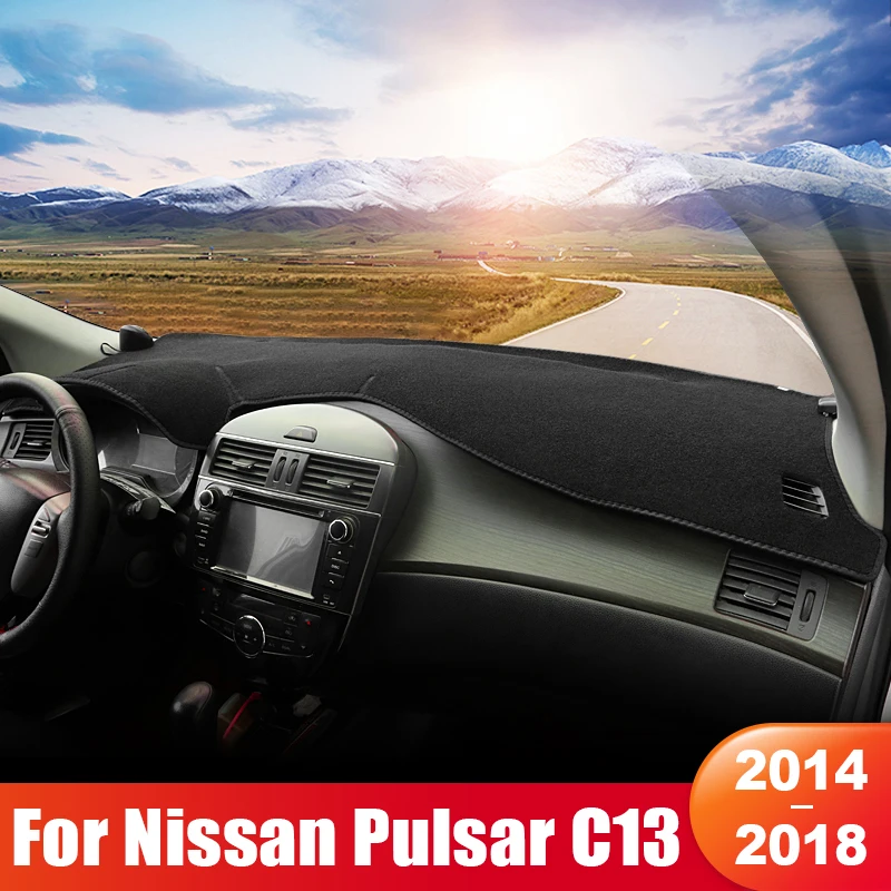 

For Nissan Tiida C12 Pulsar C13 2012 2013 2014 2015 2016 2017 2018 2019 Car Dashboard Sun Shade Cover Non-slip Pad Accessories