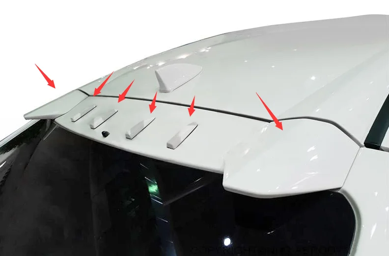 

suitable for For 17 Onwards Civic FK7 Hatchback TR Style ABS Top Roof Spoiler (5 Door Hatch Only)