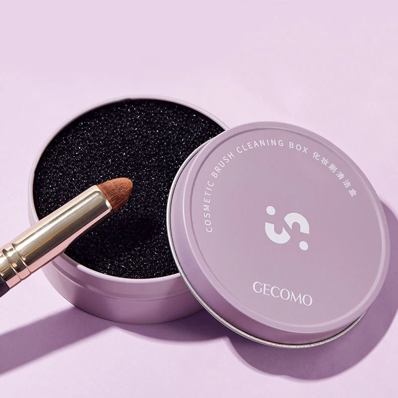 【M】Makeup Brush Cleaning Box Quick Clean Sponge Eyeshadow Brushes Dry Cleaner Cosmetic Wash Clean Powder Tool Makeup Accessories