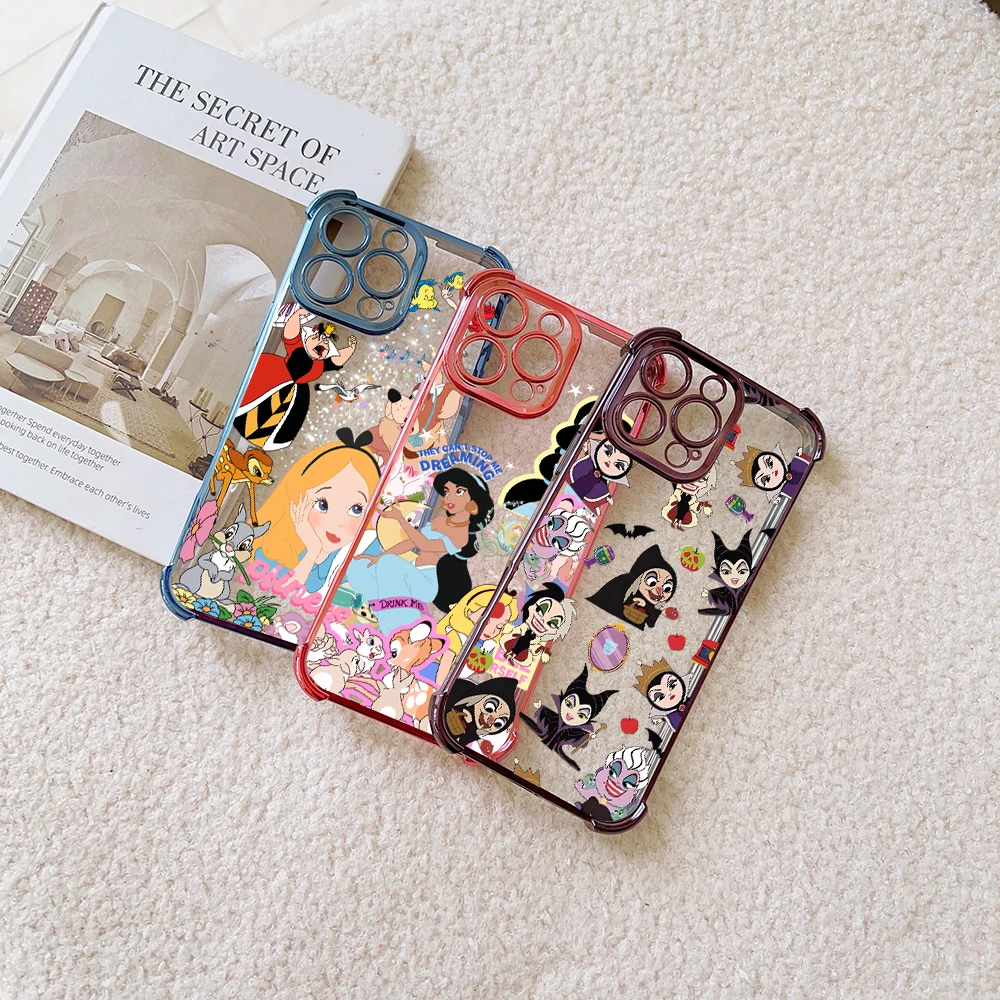 Disney Princess Alice Evil Queen Phone Case For Samsung S24 S23 S22 S21 S20 FE Note20 Plus Ultra Lite 5G Shockproof Clear Armor