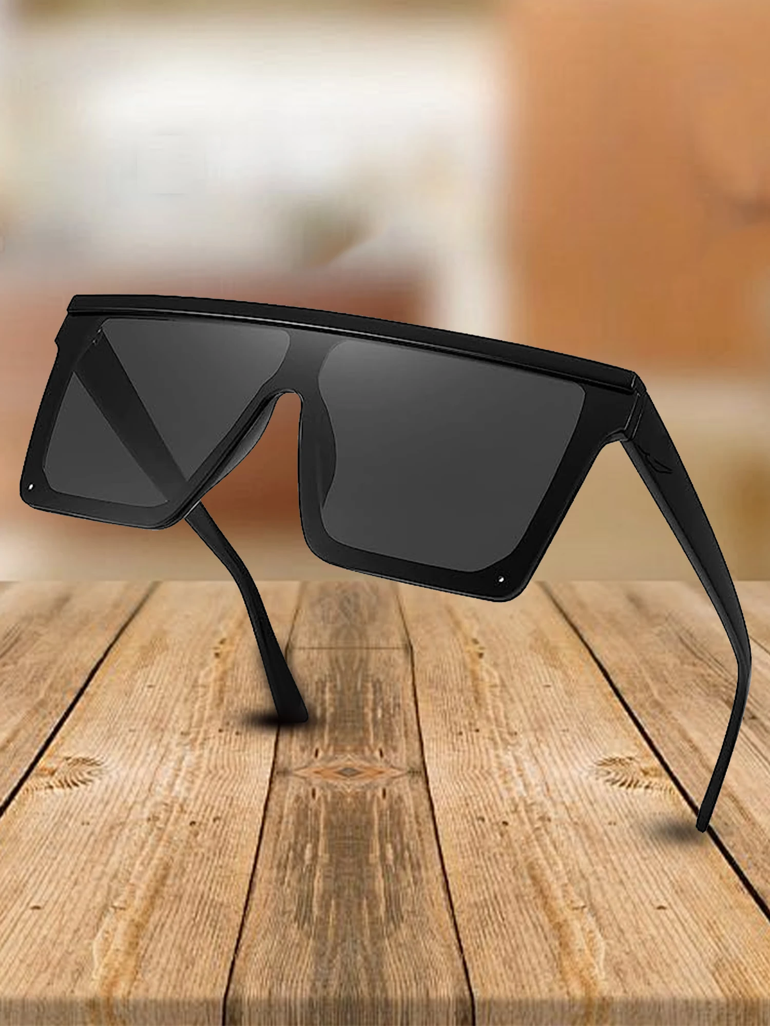 Damen Sonnenbrille übergroße Rahmen Sonnenbrille für Frauen und Männer trend ige große Fahr sonnenbrille Damen UV-Schutz – Detail 1