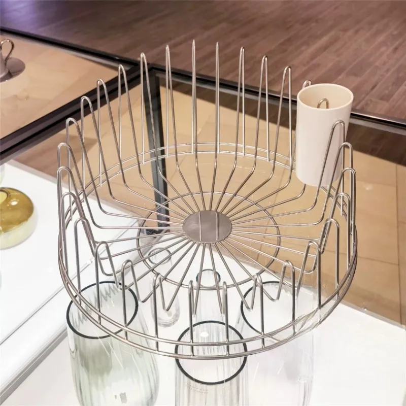 Kitchen rack, cutlery, dish rack, stainless steel drain rack, cup holder