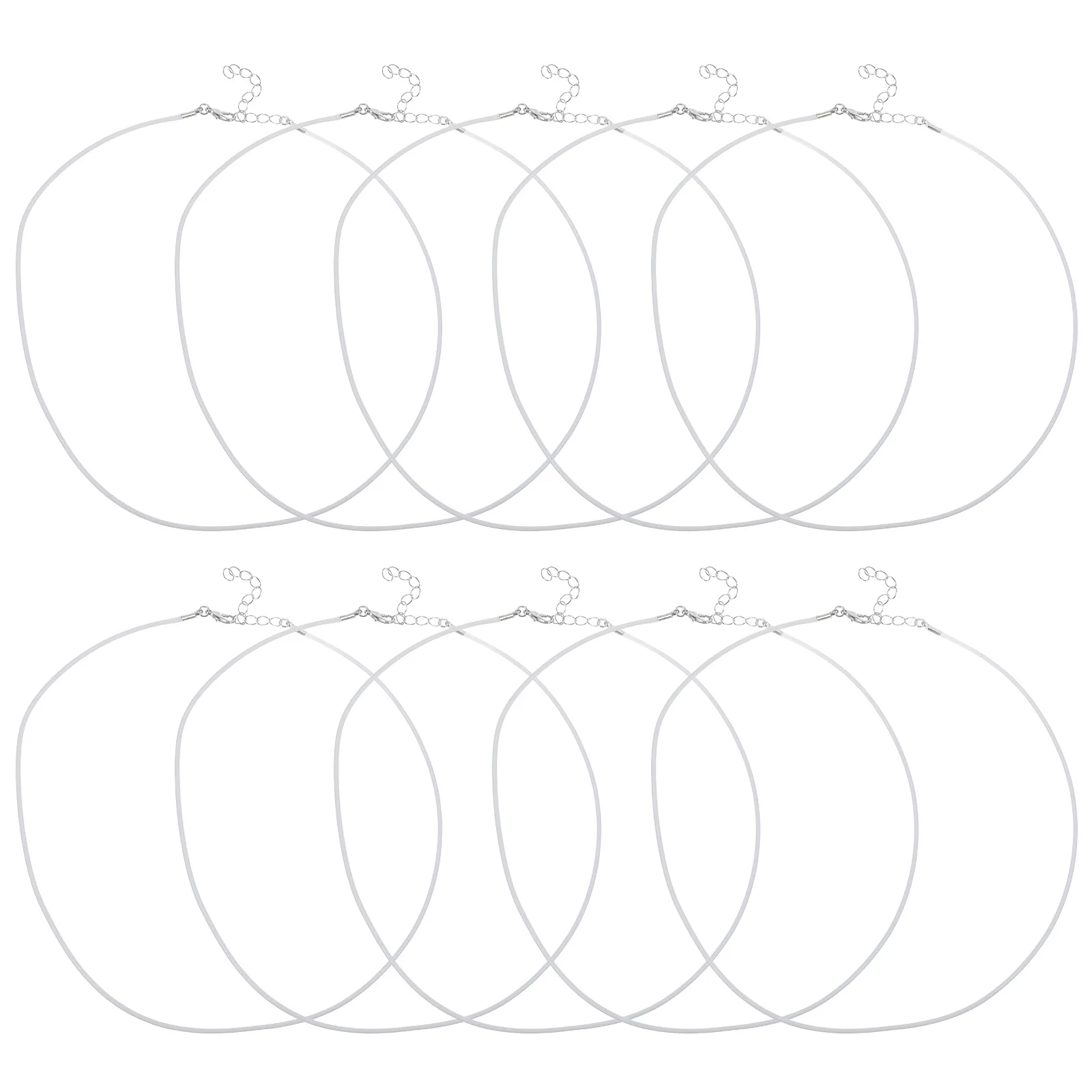 

100Pcs Fashionable Wax String Necklace Strap Creative Jewelry Accessories Adjustable Length DIY Pendants