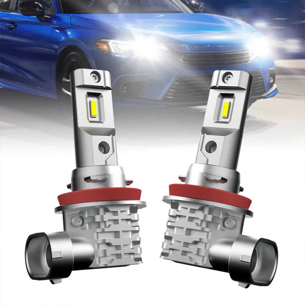 2PCS/SET 30000LM  H11 LED Headlights Canbus CSP LED Headlamp Bulb Turbo Fan Auto Lamp 6500K 12V ﻿