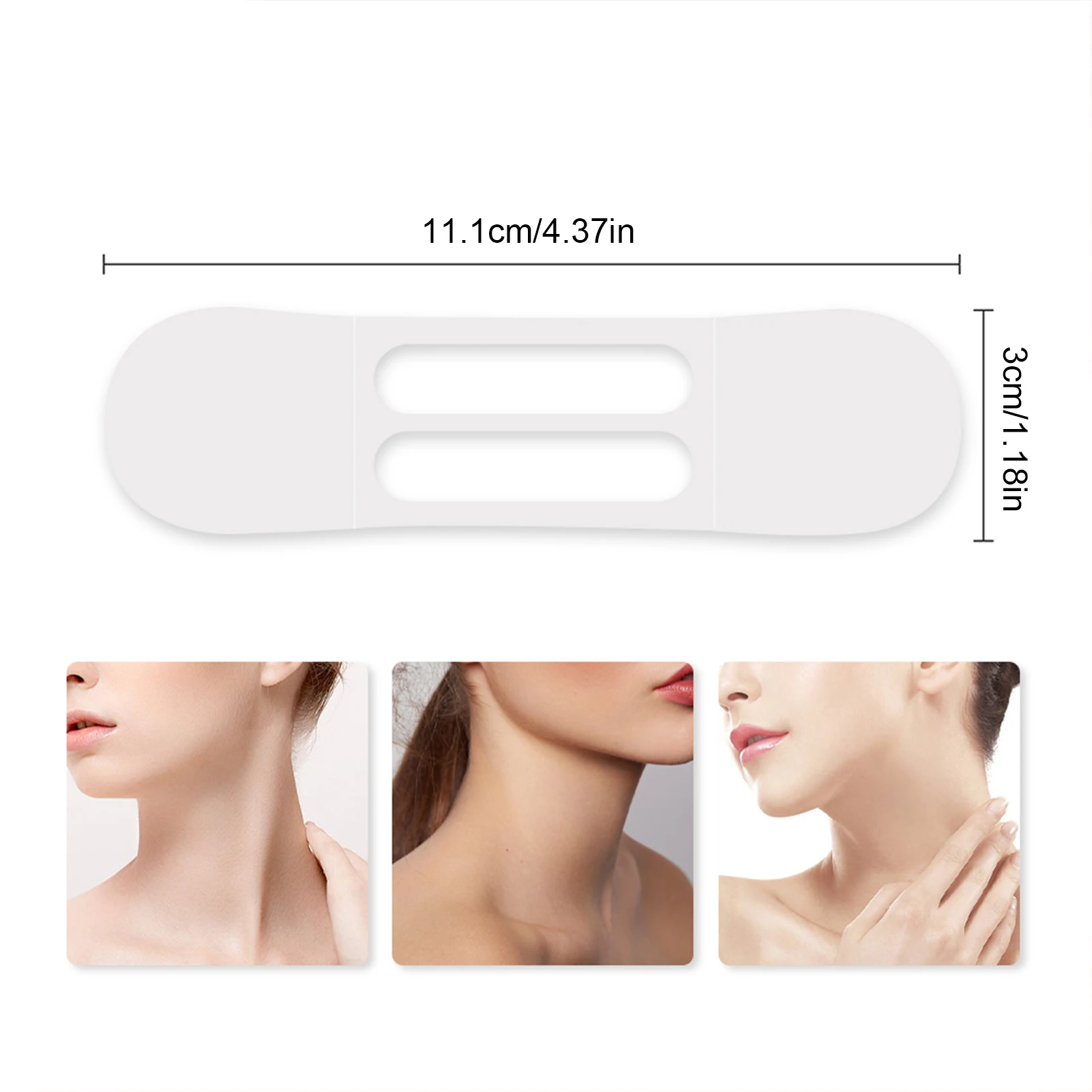 10 Stuks Onzichtbare Hals Lifter Patch Hals Rimpel Verwijderen Sticker Face Lift Tape Nek Pad Anti Rimpel Remover Voor Vrouwen