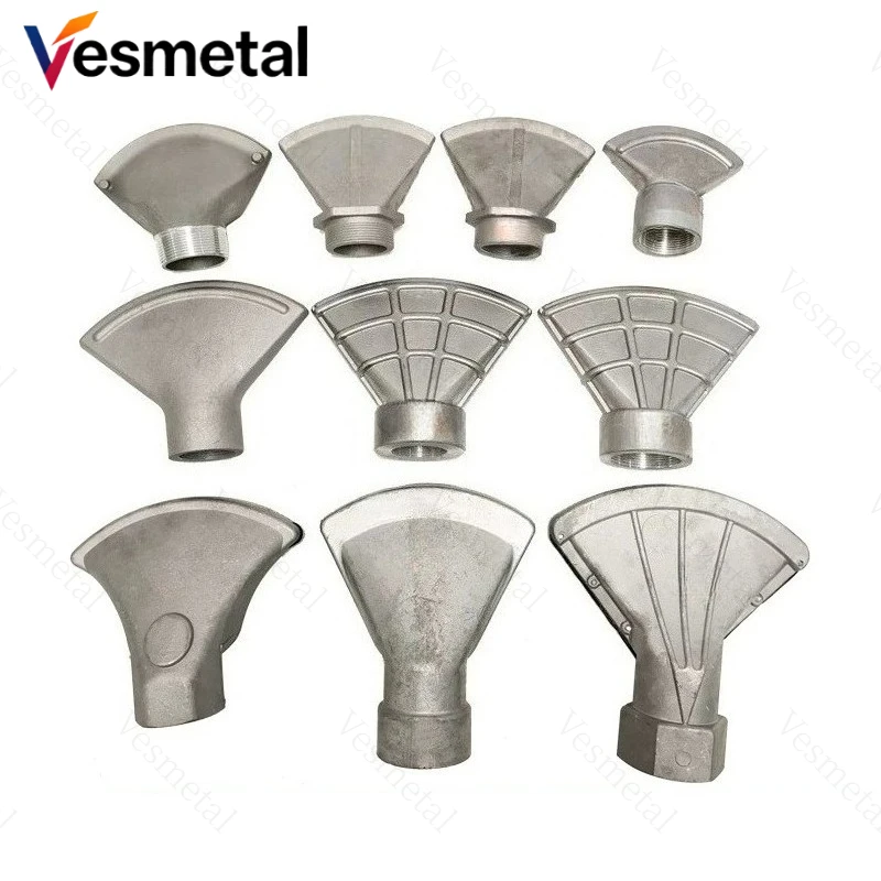 2 Inch Thread Water Spray Nozzle, Duck Mouth Fan Nozzle for Water Truck Sprayer, Fan Sprinkler Parts of Watering Vehicle