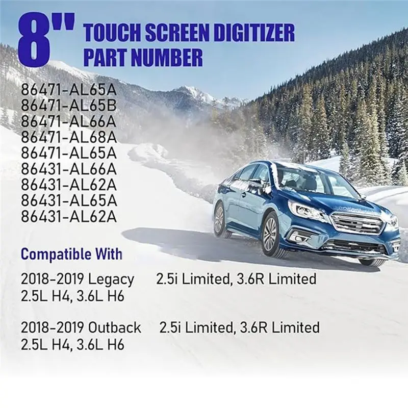 AC34-لسوبارو ليجاسي Outback 2018 2019 محول الأرقام بشاشة تعمل بلمس استبدال 86471-AL65A 86471-AL68A راديو السيارة #6