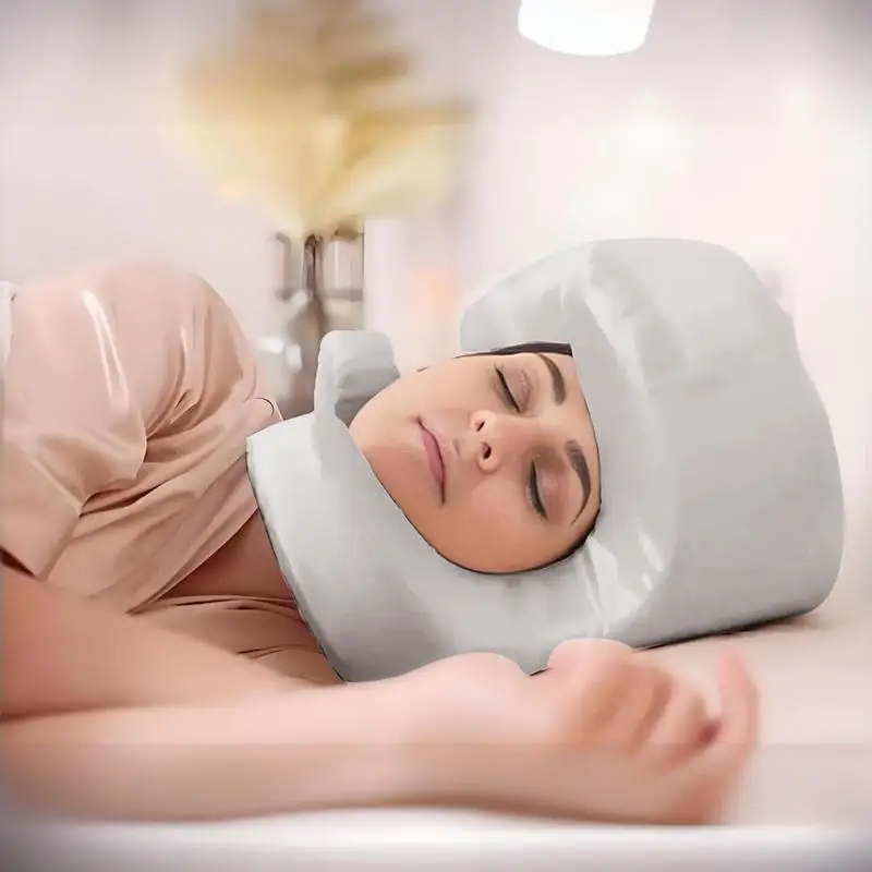 Massage Pillow For Face Up Ergonomic Foam Beauty Pillow Maintaining Soft Breathable Cervical Neck Support Sleeping Pillow For
