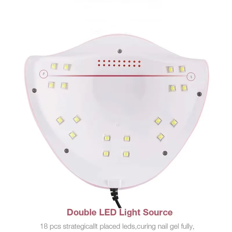 54W UV-LED-Nagellampe mit intelligentem Sensor, 3 Timer, USB-Gel-Trockner, professionelle Maniküre- und Pediküre-Härtungsmaschine für Salon und Heimgebrauch – Detail 4