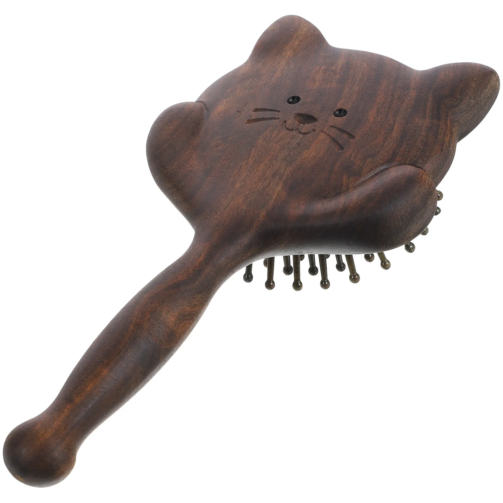 

Long Handle Sandalwood Massage Comb for Scalp Stimulation Detangling Hair Brush Airbag Comb Styling Tool for Women All Hair