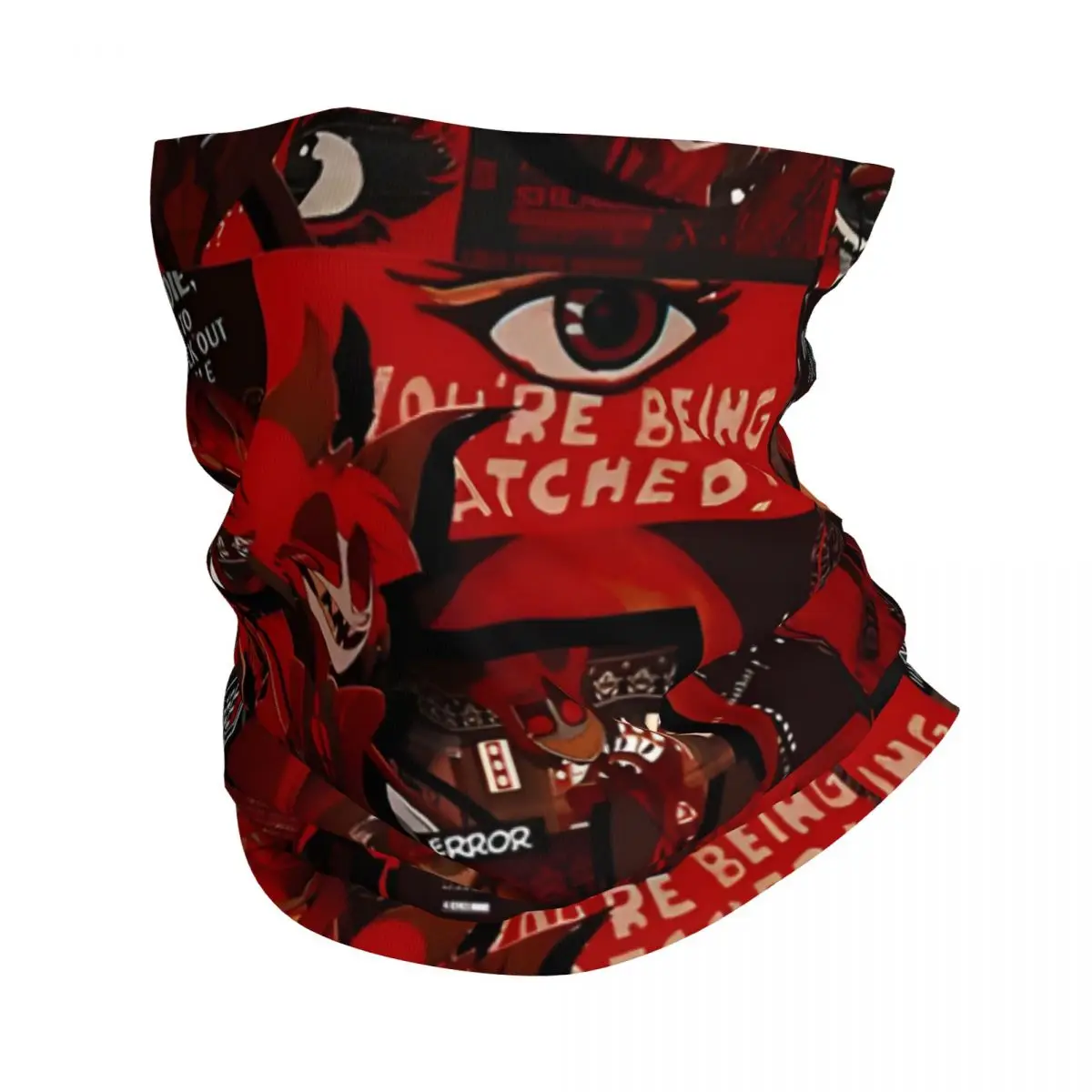 

Alastor Error Hazbin Hotels Bandana Neck Gaiter Motocross Wrap Scarf Multifunctional Headwear Cycling Unisex Adult Winter