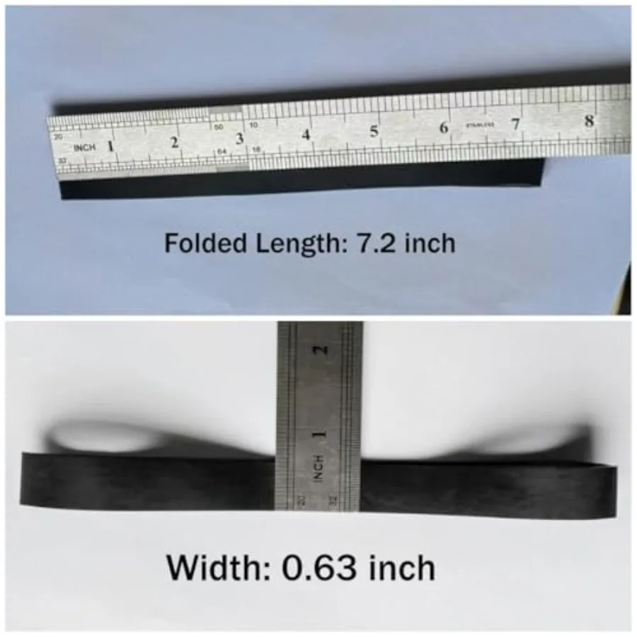 حجم الأربطة المطاطية التكتيكية # 107 7 بوصة × 3/5 بوصة 20 قطعة أربطة مطاطية سوداء سميكة وكبيرة جدًا وقوية وواسعة للغاية للمكتب