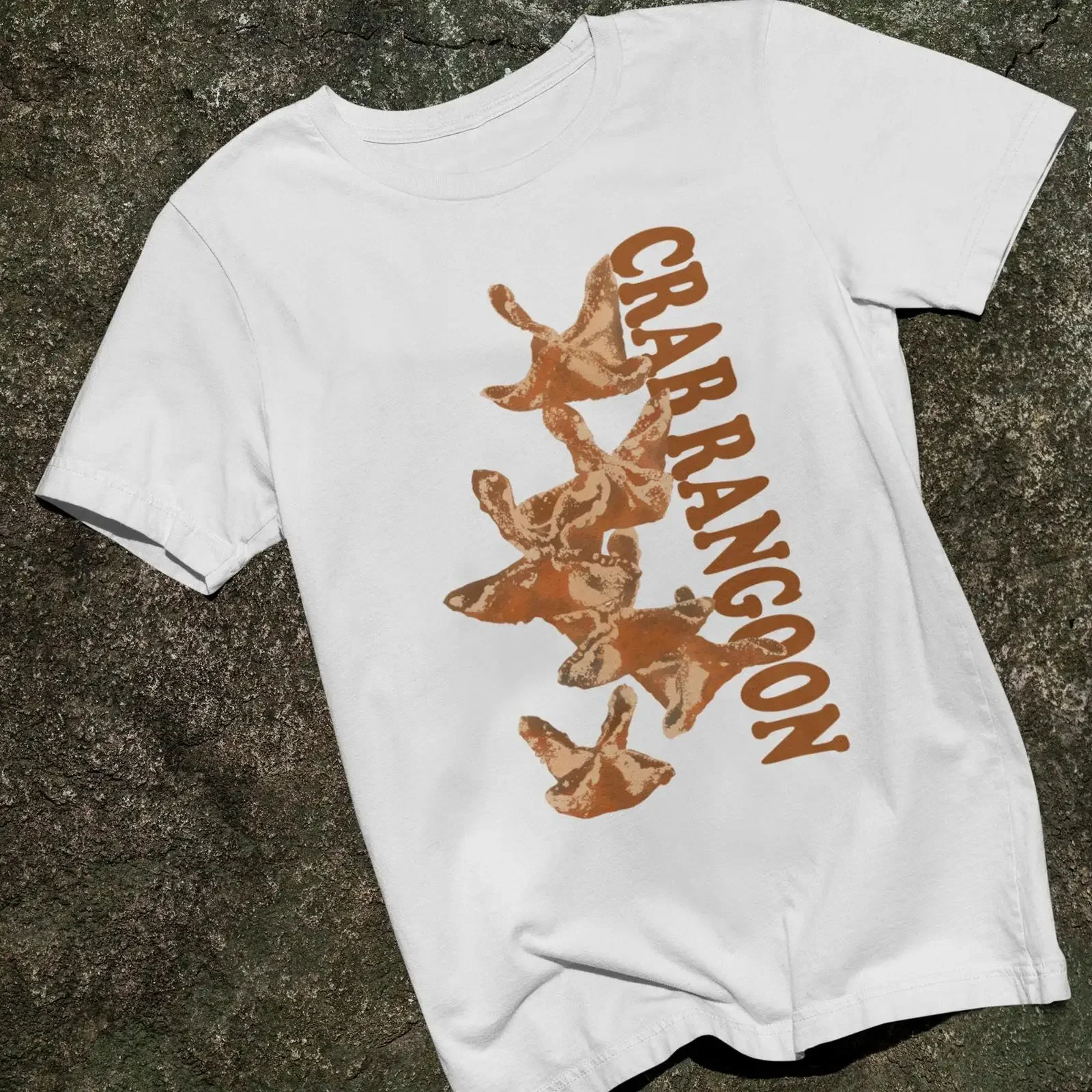 Crab Rangoon T Shirt Funny Foodie Unique Design Weird Food  vintage Washed Comfortable graphic fashion Unisex Casual Versatile