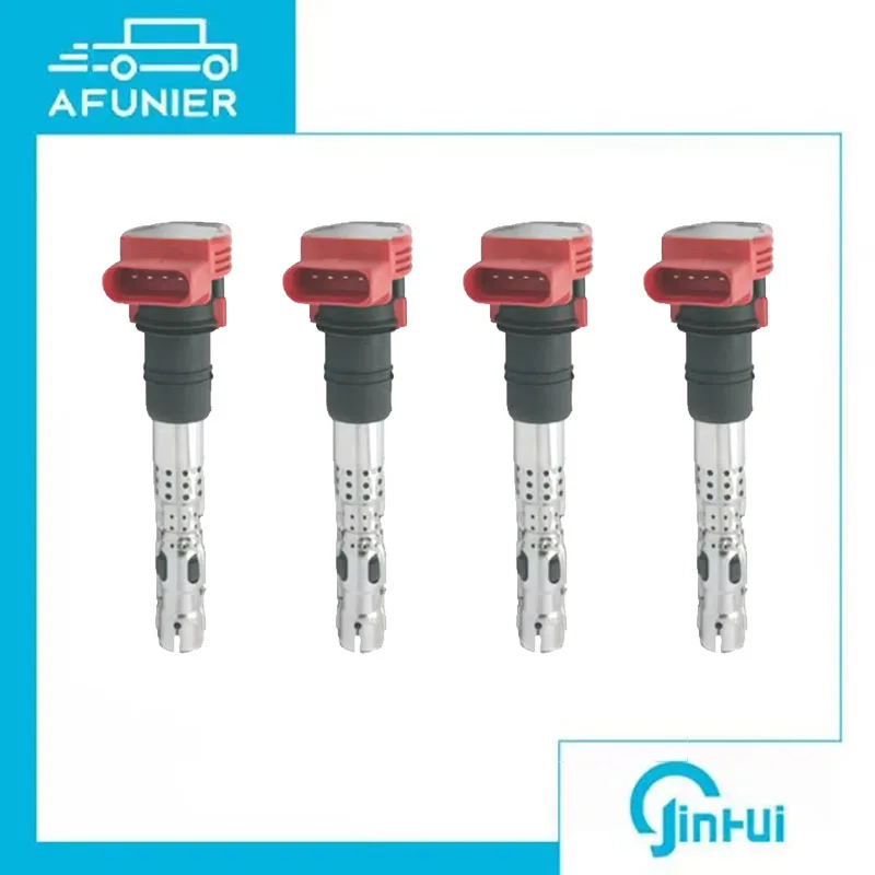 

4Pcs Ignition Coil For Audi A4 A5 A6 A7 A8 Q5 Q7 R8 Lamborghini Gallardo VW Touareg OE No.:UF418,077905115F