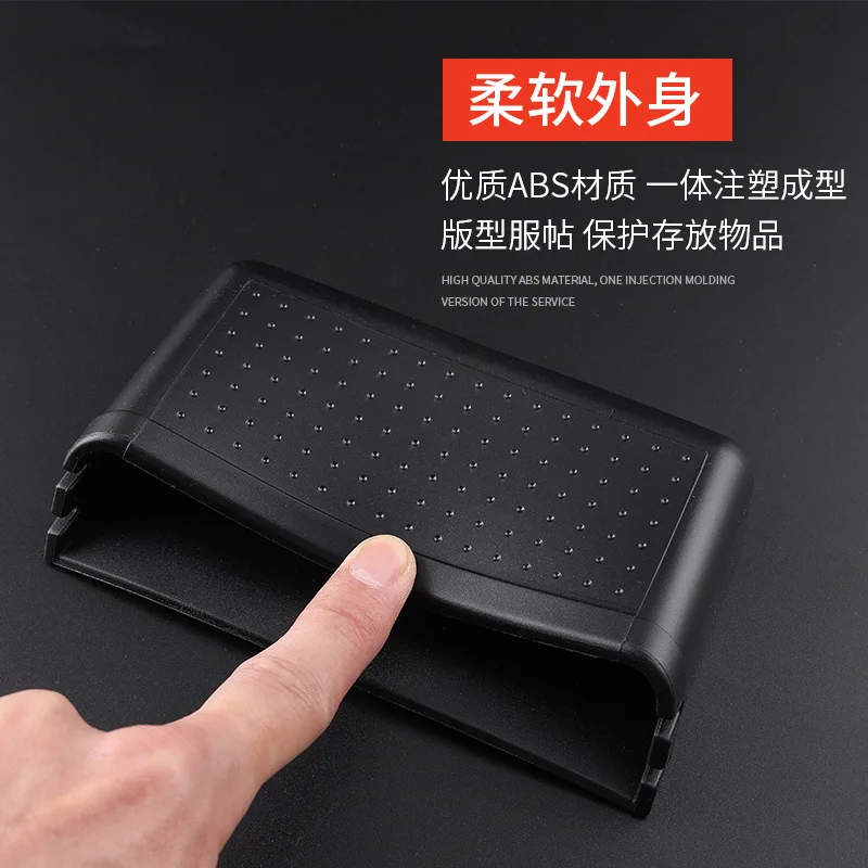 العالمي 2025 سيارة لزجة جبل المنظم صندوق تخزين لوحة القيادة جبل حامل جوّال بلاستيكي حامل شحن مستقر ثقب حامل هاتف السيارة