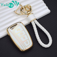 New TPU Remote Key Case Holder Fob Cover For Hyundai Santa Fe Grand Santa Fe 2018 IX45 EQUUS AZERA Grandeur HG Sedan Genesis G80