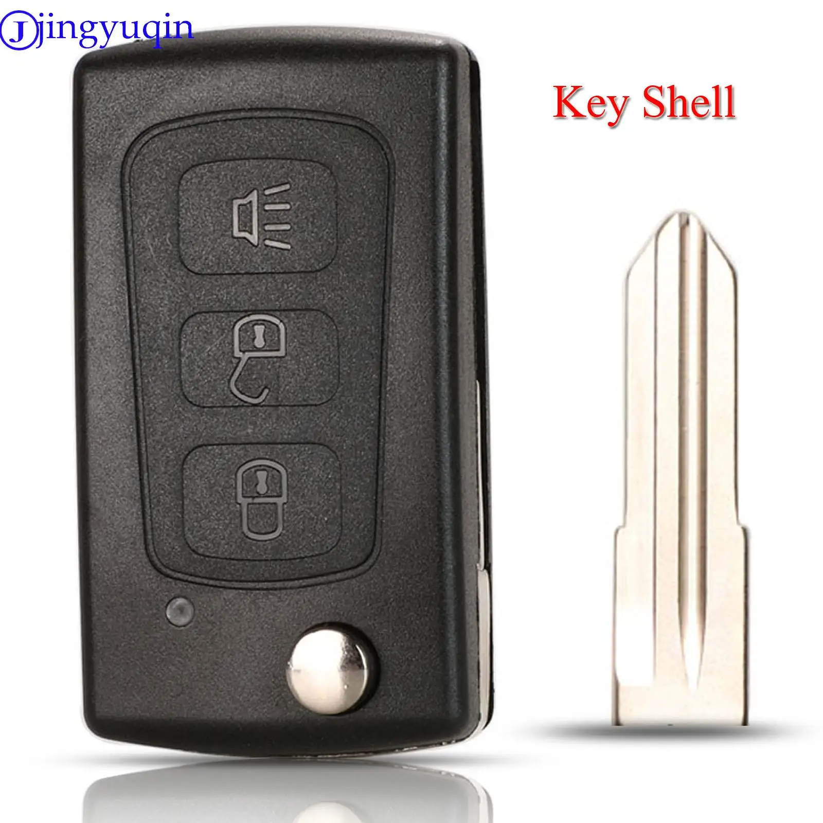 jingyuqin 3 Buttons Flip Folding Remote Key Case Shell For Great Wall Hover Haval H3 H5 Keyless Entry Fob Key Cover Replacement