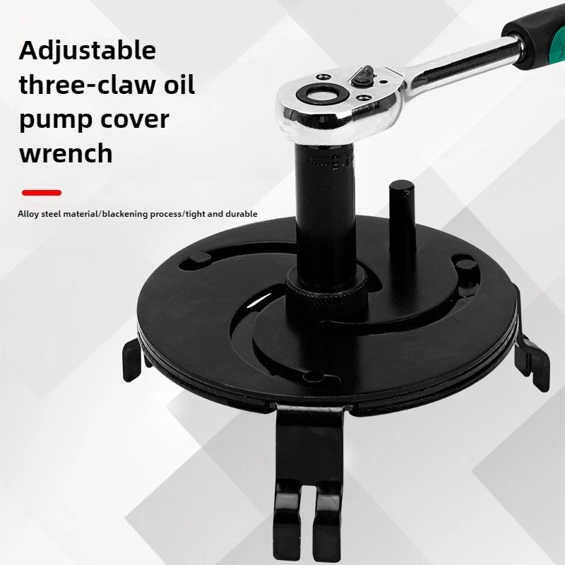 Adjustable Fuel Tank Lid Wrench 3Jaws 100-170mm Oil Pump Cap Removal Tool for Car Truck SUV Auto Repair Fuel Gauge Sender Collar - view 3