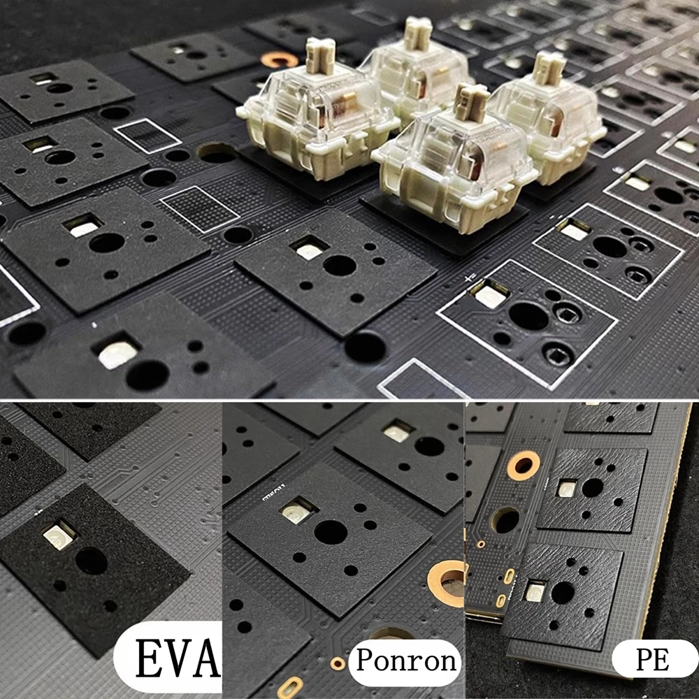 Mekanik klavye anahtarı pamuk ped Poron PE EVA 120 adet ses emici ve tamponlama for60/70/80/90/104 klavye aksesuarları