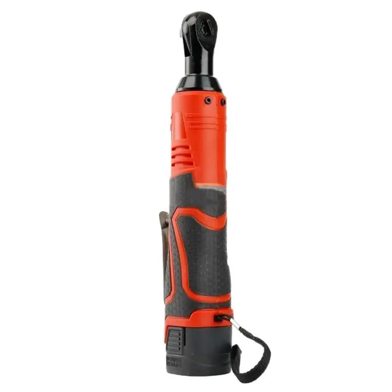 AB41-18V Cordless Electric Screwdriver Wrench 3/8 Inch Right Angle Ratchet Wrench Impact Drill Removal Nut Car Repair Tool