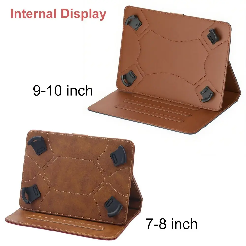 7/8/9/10 inch Universal Tablet Case Shockproof Multi-Angle Viewing Tablet Stand Cover PU Leather for Samsung/Huawei/Xiaomi