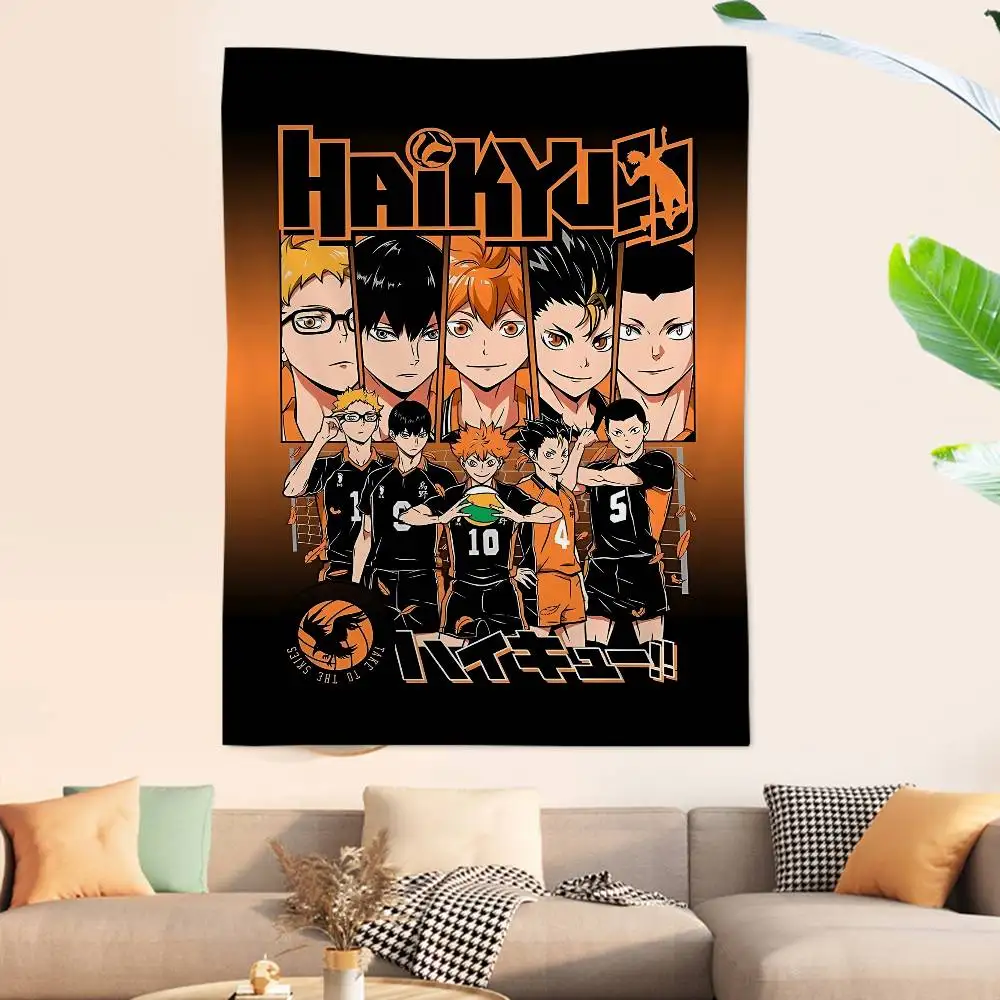 Haikyuus Anime Cartoon Tapestry for Living Room Home Dorm Decor INS Home Decor