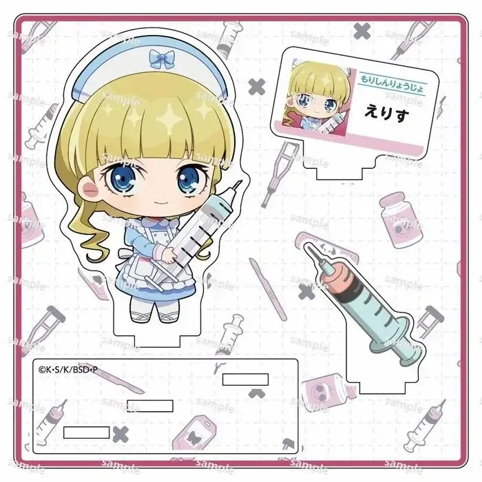 Game Mori Ogai Dazai Osamu Anime Nakahara Chuya Akiko Yosano Acrylic Stand Doll Mini Figure Cosplay Toy for Gift