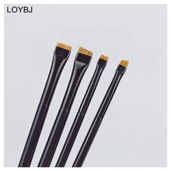 LOYBJ Professional Eye Makeup Brushes Flat Eyeliner Brush Angled Eyebrow Brush Cosmetic Outline Super Fine Make Up Brush Tools