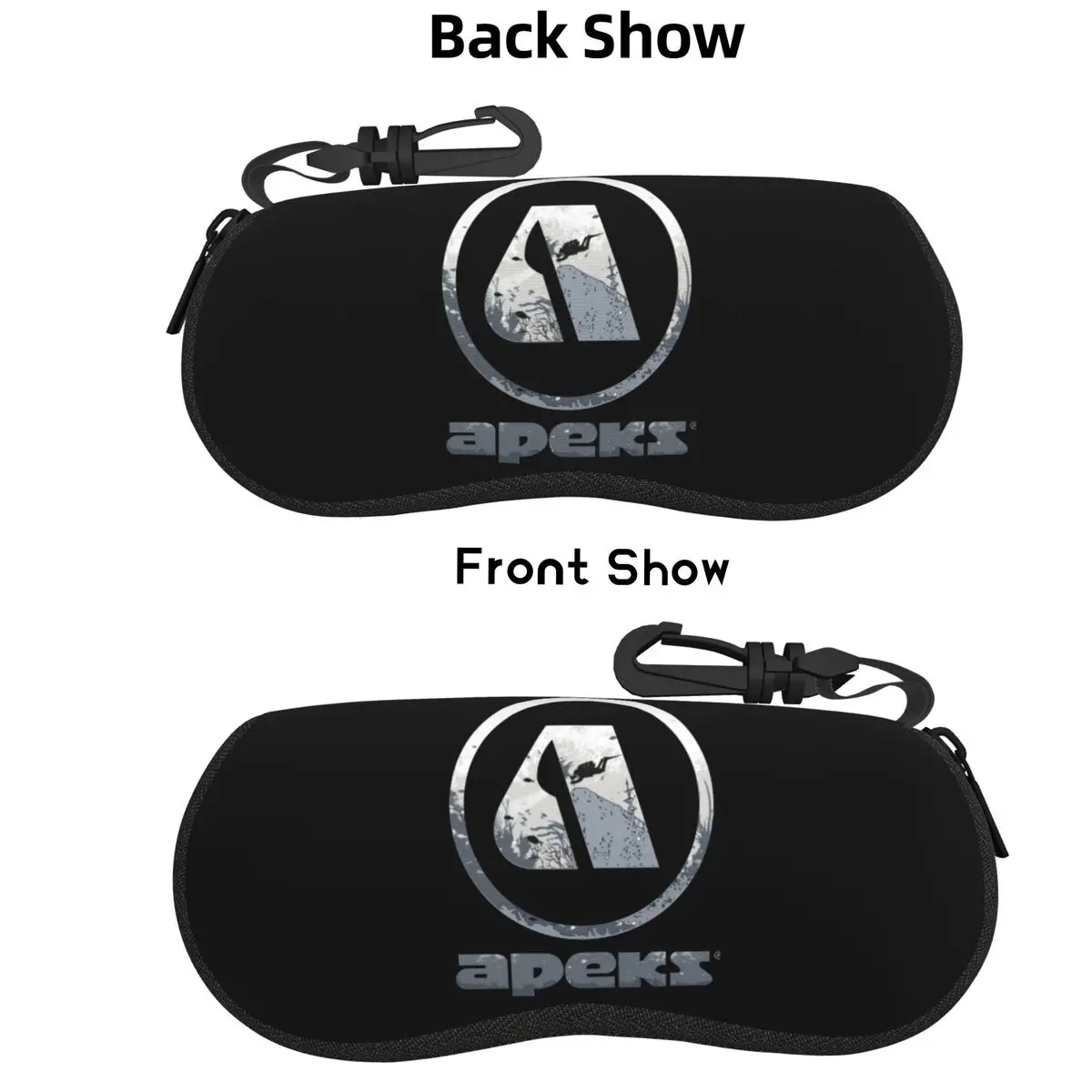 

A For Apeks Shell Glasses Case Protective Sunglasses Box Women Men Soft Eyeglasses Bag Pouch