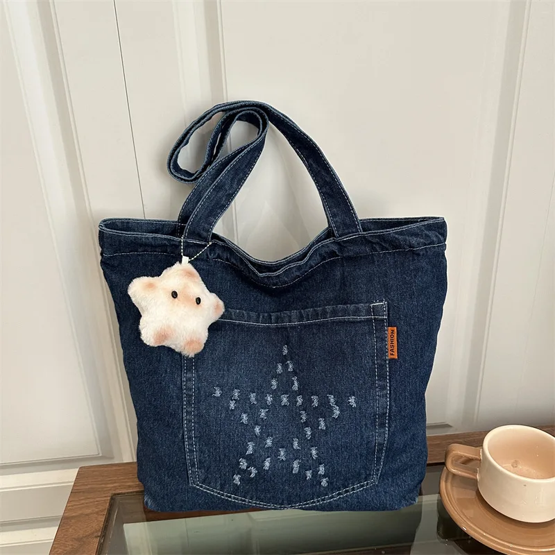 bolsas-de-ombro-em-denim-de-cor-solida-com-design-de-estrela-para-mulheres-grande-capacidade-bolsas-de-mao-versateis-para-mulheres