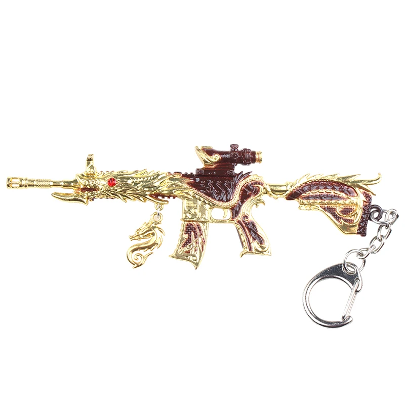 Alloy Beauty Gun Shape Keychain Multiple Keychain Undetachable Adult Toy Fakegun Decoration Rilakkuma Keychain Brelok