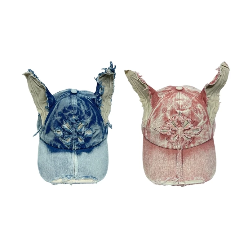 chapeu-beisebol-com-orelha-animal-para-adultos-unissex-outono-chapeu-beisebol-ar-livre-bones-casual