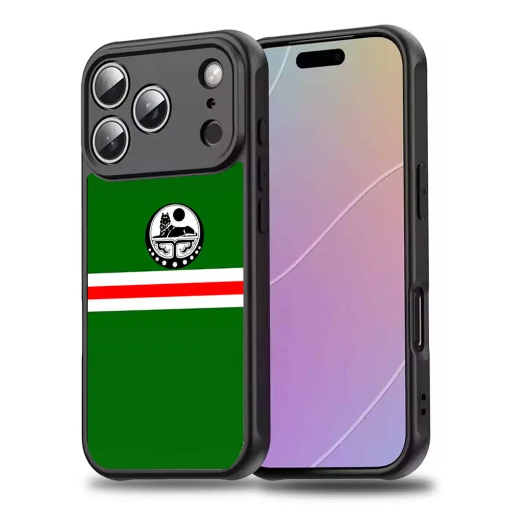 ChechenS Coat of Arms Flag Phone Case For iPhone 17,16,15,14,13,12,11,Pro,Max,Plus,Mini,SE4,E Magnetic Magsafe Wireless Charging