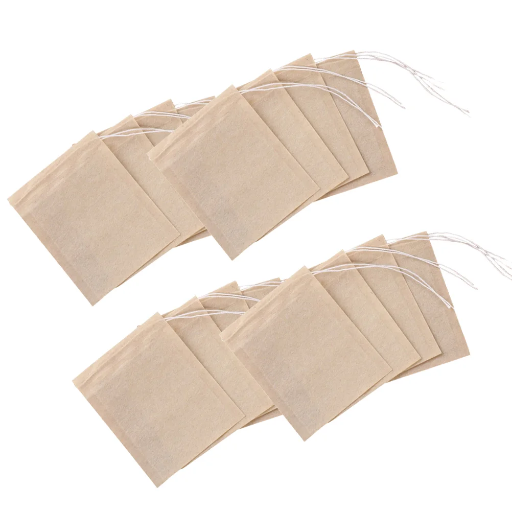 

200pcs Drawstring Tea Filter Bags Disposable Paper Tea Bag for Loose Leaf Tea and Coffee (5x7cm) disposable tea bags