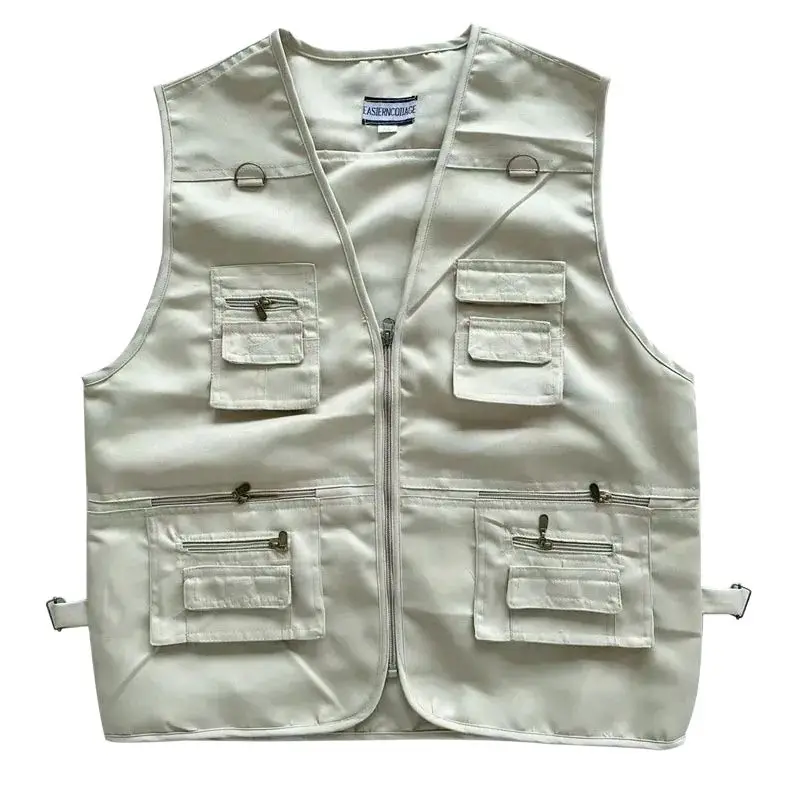 

Men's Vest Sleeveless Vest Jackets Outdoor Fishing Tooling Waistcoat Mountaineering Photography Men Multi-pocket Waistcoat