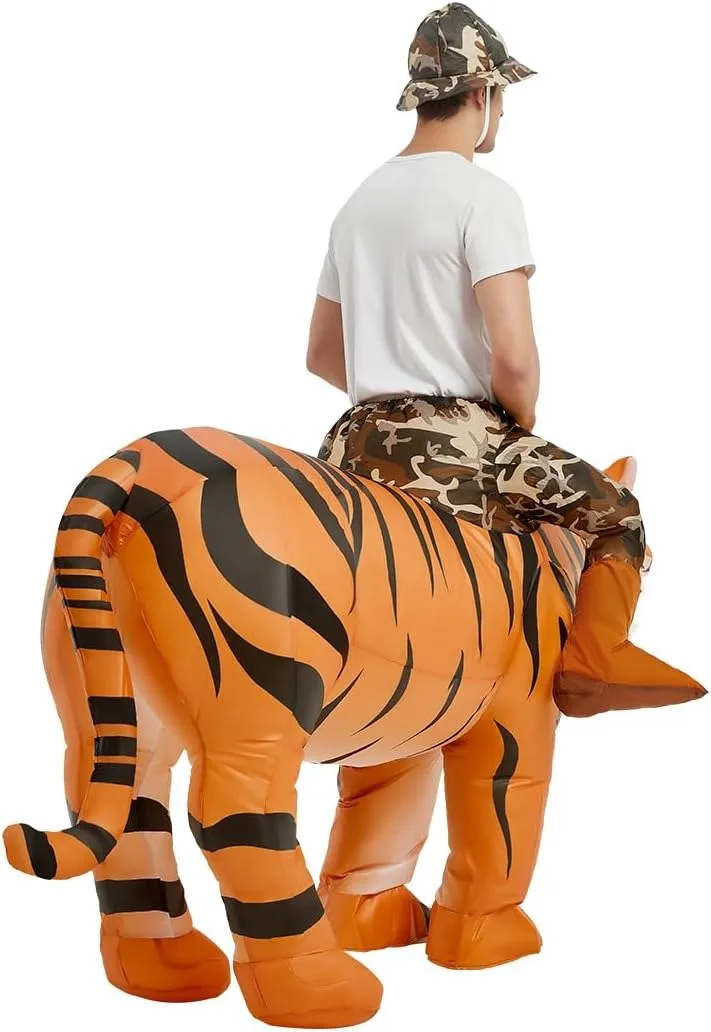 Inflatable Tiger Costume for Adult Halloween Costume Women Man Funny Blow up Costume for Halloween Party Cosplay view 6