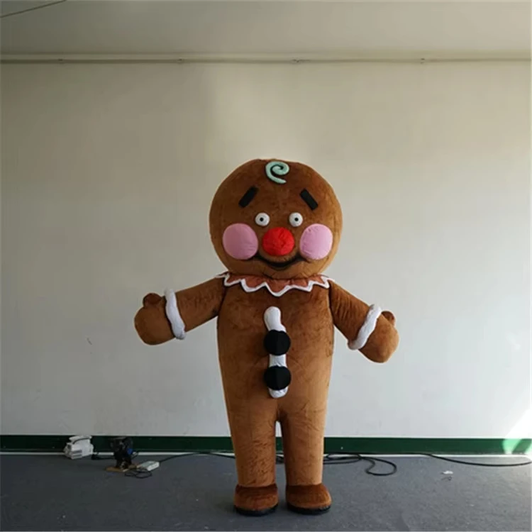 

Merry Christmas Gingerbread Man Costume Adult Size Inflatable Christmas Costume