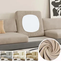 Funda para cojín de asiento de sofá de terciopelo súper suave para sala de estar, fundas de sofá de felpa gruesas, funda elástica para sillón esquinero en forma de L