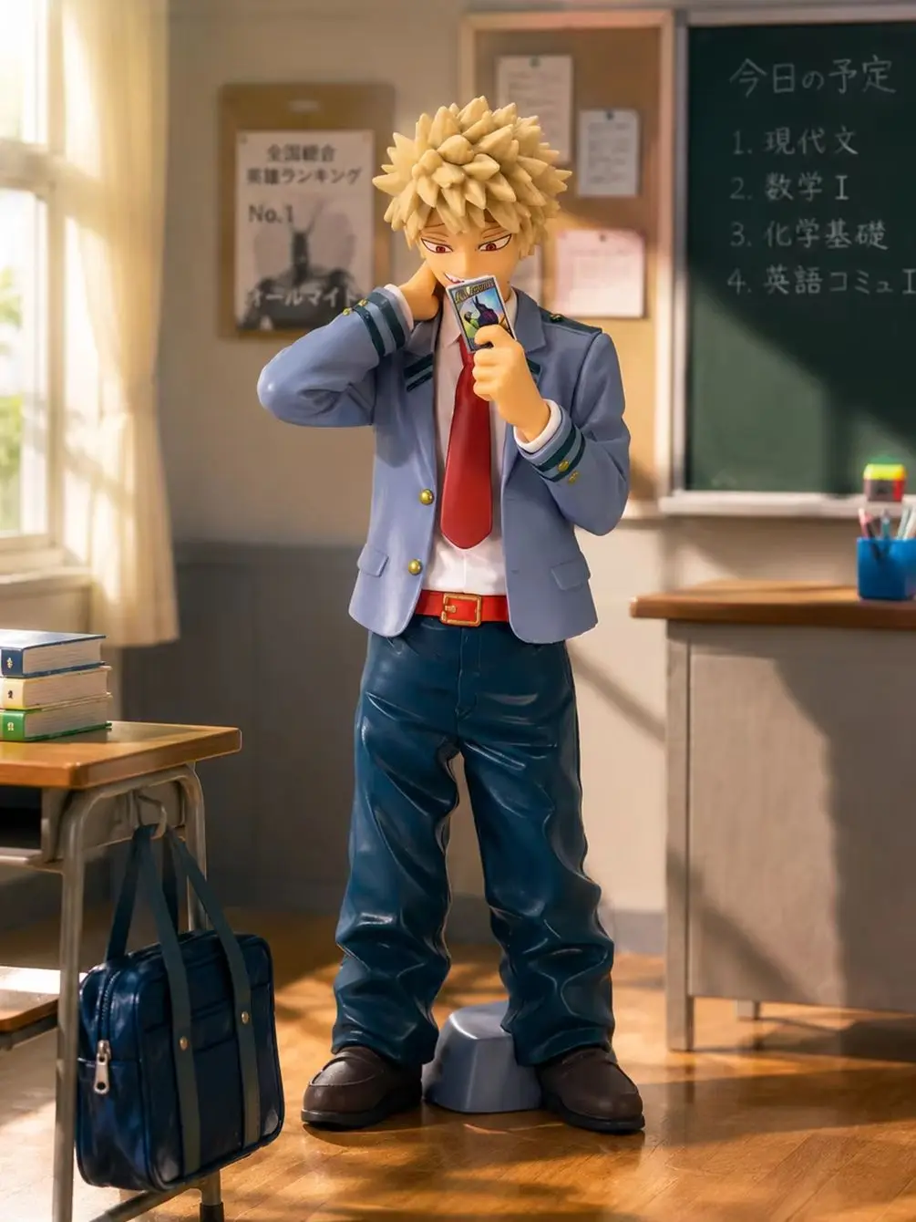 Katsuki Bakugo, My Hero, Figurka Anime, Gadżety Anime, Prezent Anime dla Przyjaciół na Urodziny, Statuetka Postaci Anime, Ozdoba na Biurko, Ozdoba na Biurko Komputerowe, Figurka Kolekcjonerska, — 2