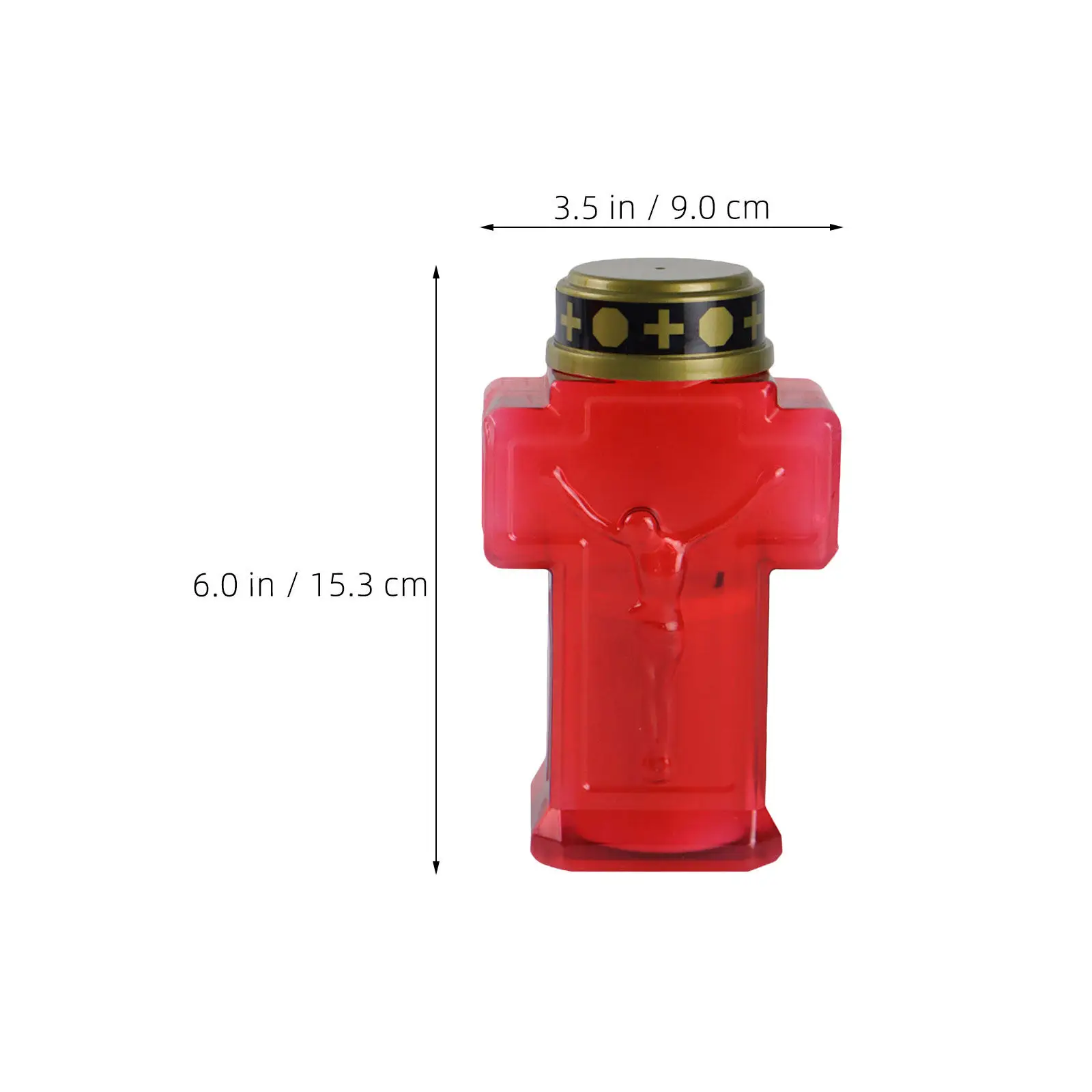 3Pcs LED Electronic Lights Weatherproof Flameless Electric Light Cemetery Memorial Garden Yard Decoration