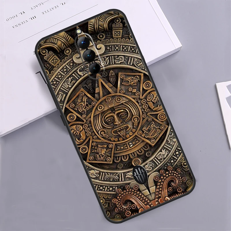 Mayan Calendar Case For Nubia Red Magic 7 6 Pro 7S 6S Pro 5G 5S 6R Cover For Redmagic 8S 8 Pro Plus Capa