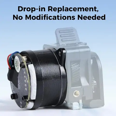 Motor extrusoro oficial Creality K2 Plus, Motor paso a paso circular de eje E original_0.8A_1.8 Degrees_L6_engrenaje de presión_D3_helical Gea